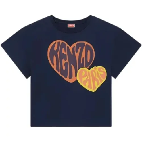 Heart Oversize T-Shirt Polos , female, Sizes: M, S, XS - Kenzo - Modalova