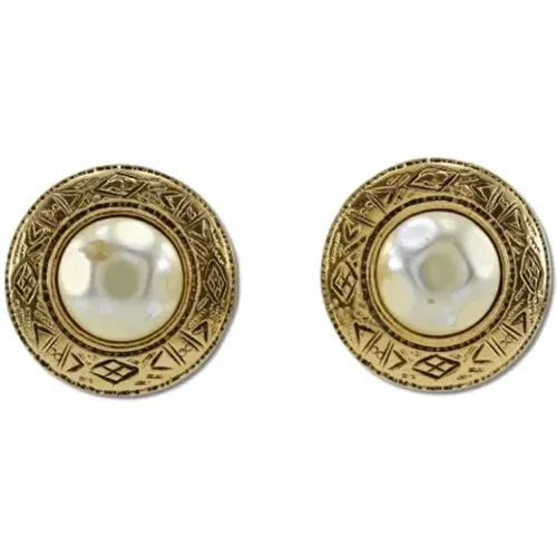 Pre-owned Metal earrings , female, Sizes: ONE SIZE - Chanel Vintage - Modalova