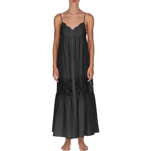 Florence Maxi lingerie dress , female, Sizes: 3XS, 2XS - Ermanno Scervino - Modalova