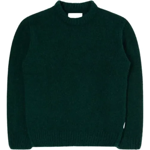 Strukturierter Pullover in Pineneedle Farbe , Herren, Größe: M - Edwin - Modalova