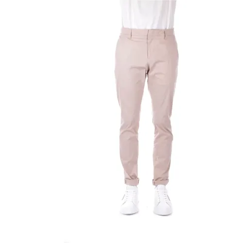 Trousers with Logo Closure , male, Sizes: W31, W38, W36, W33 - Dondup - Modalova