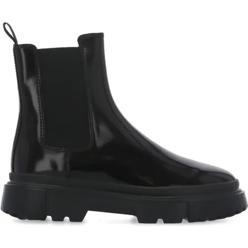 Leather Chelsea Boots for Women , female, Sizes: 3 UK, 5 UK - Hogan - Modalova