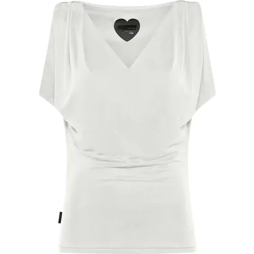MM V-Ausschnitt T-Shirt , Damen, Größe: XS - RRD - Modalova