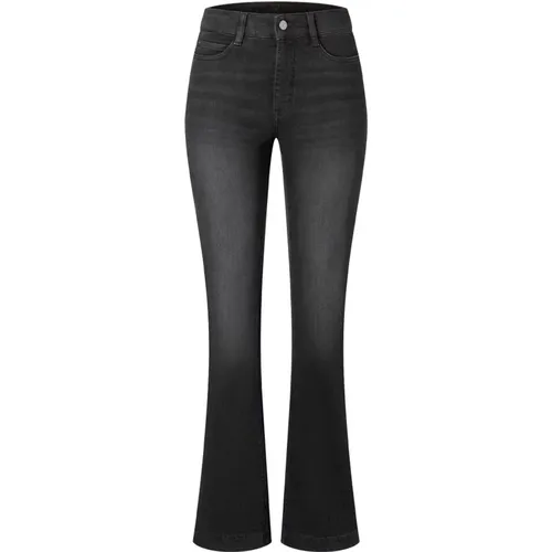 Schwarze Bootcut Jeans mit Waschung - MAC - Modalova