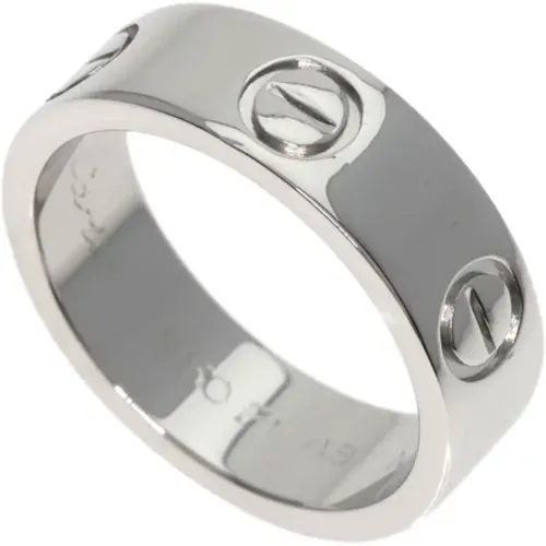 Pre-owned Platinum rings , female, Sizes: ONE SIZE - Cartier Vintage - Modalova