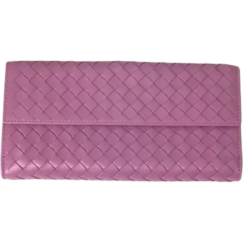 Pre-owned Leather wallets , female, Sizes: ONE SIZE - Bottega Veneta Vintage - Modalova