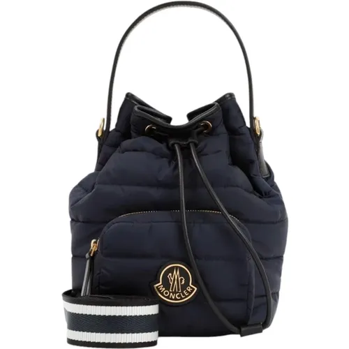 Navy Bucket Bag Chic Style , female, Sizes: ONE SIZE - Moncler - Modalova