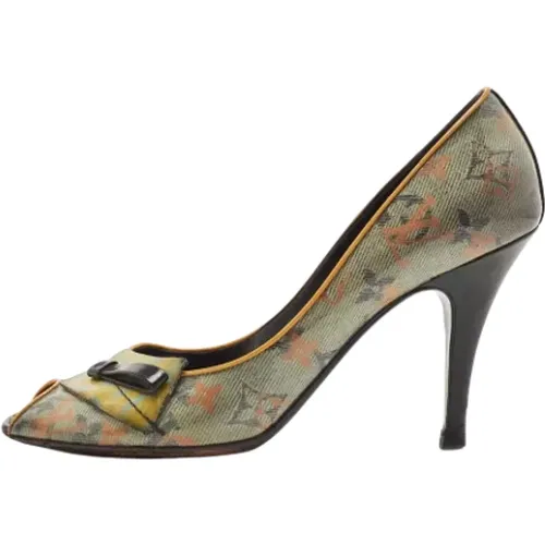 Pre-owned Denim heels , female, Sizes: 6 UK - Louis Vuitton Vintage - Modalova