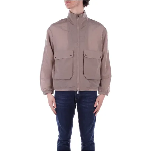 Zip-Up Jacket , male, Sizes: L - Emporio Armani - Modalova