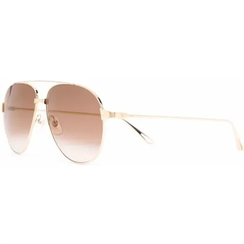 Gold Sunglasses with Accessories , female, Sizes: 59 MM - Cartier - Modalova