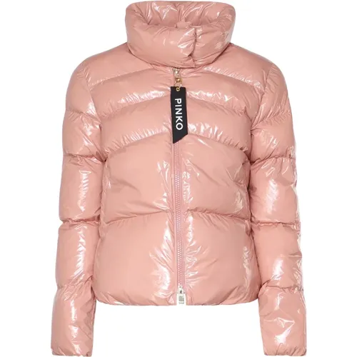 Glossy Padded Coat , female, Sizes: S, 2XS, M, XS - pinko - Modalova