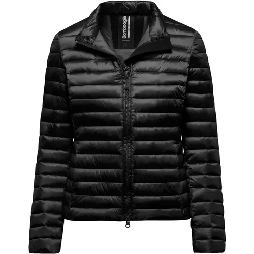 Bright Feather-Effect Nylon Jacket , female, Sizes: XL, S - BomBoogie - Modalova