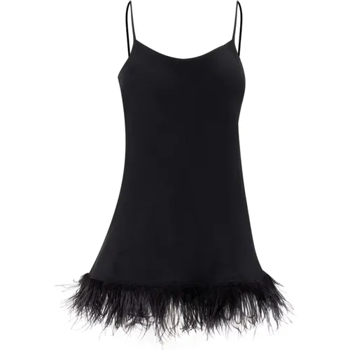 Feather Embellished Petticoat Top , female, Sizes: S - Ermanno Scervino - Modalova