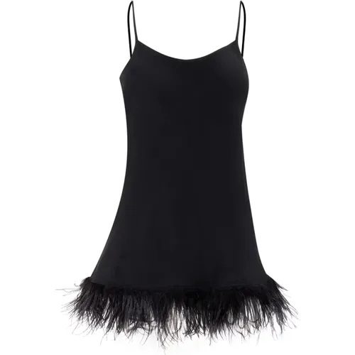 Feather Embellished Petticoat Top , female, Sizes: XS - Ermanno Scervino - Modalova