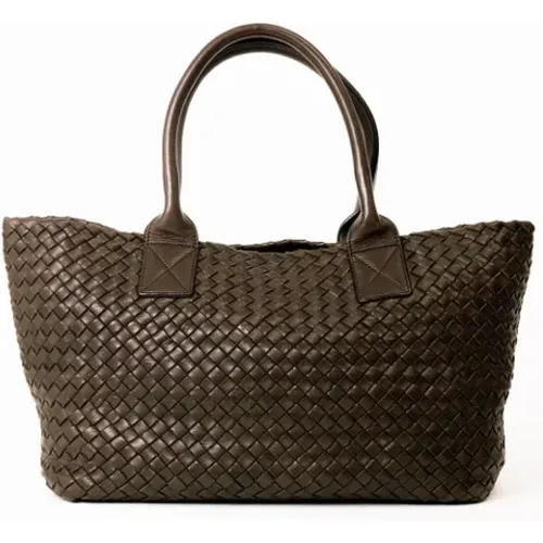 Pre-owned Leather totes , female, Sizes: ONE SIZE - Bottega Veneta Vintage - Modalova