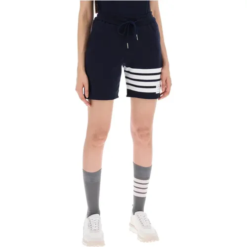 Bar Sportshorts mit ikonischem Motiv , Damen, Größe: 2XS - Thom Browne - Modalova