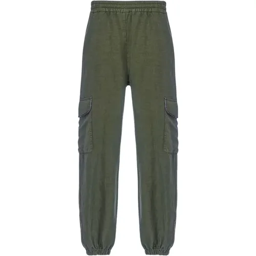 Cargo Pants with Pocket Detail , female, Sizes: XS, 2XS, S - bazar deluxe - Modalova