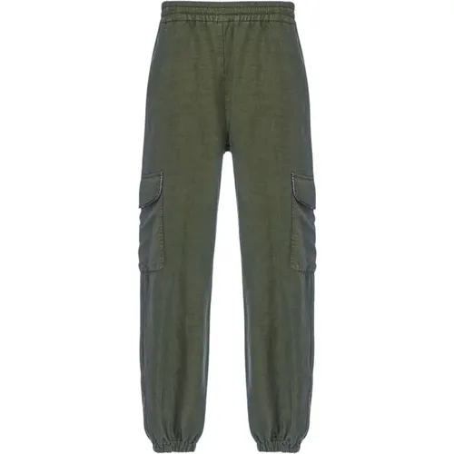 Cargo Pants with Pocket Detail , female, Sizes: XS - bazar deluxe - Modalova