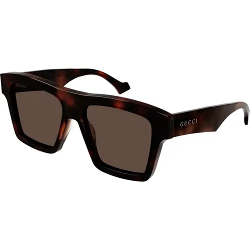 Dunkel Havana/Braune Sonnenbrille,/ Sunglasses,/Grey Sunglasses,Sunglasses GG0962S,/Grey Sunglasses - Gucci - Modalova