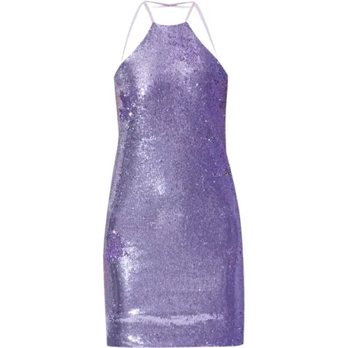 Audrey Sequin Dress , female, Sizes: S, XS - The Attico - Modalova