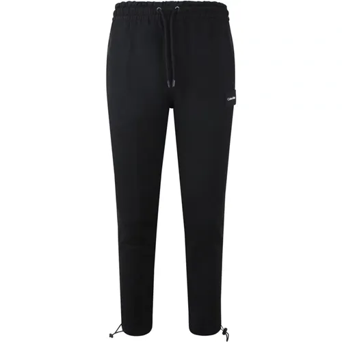 Bimaterial Drawstring Sweatpants , male, Sizes: XS - Calvin Klein - Modalova
