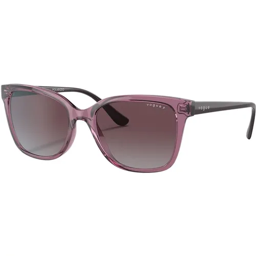 Transparent Sunglasses with Polarized Lenses , female, Sizes: 54 MM - Vogue - Modalova