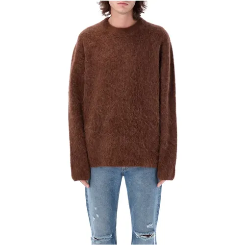 Chunky Crew Neck Alpaca Sweater , Herren, Größe: L - Séfr - Modalova