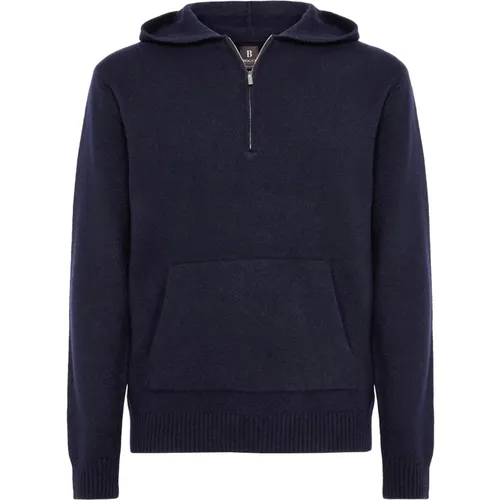 Cashmere-Mix Kapuzenpullover , Herren, Größe: M - Boggi Milano - Modalova