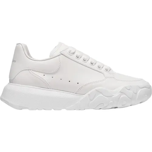 Leather Court Sneakers , female, Sizes: 2 UK - alexander mcqueen - Modalova