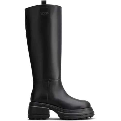 Leather Boots , female, Sizes: 5 1/2 UK, 8 UK, 4 UK, 5 UK, 4 1/2 UK, 7 UK, 3 1/2 UK, 6 UK - TOD'S - Modalova