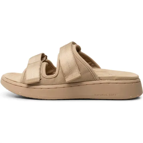 Asta Canvas Sliders , female, Sizes: 3 UK, 4 UK - Woden - Modalova