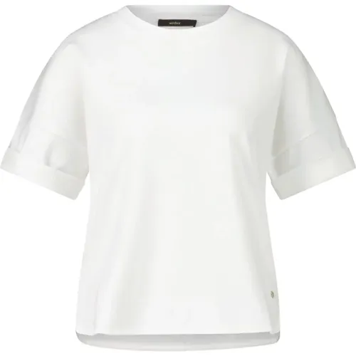 Bio-Baumwoll T-Shirt , Damen, Größe: XS - Windsor - Modalova