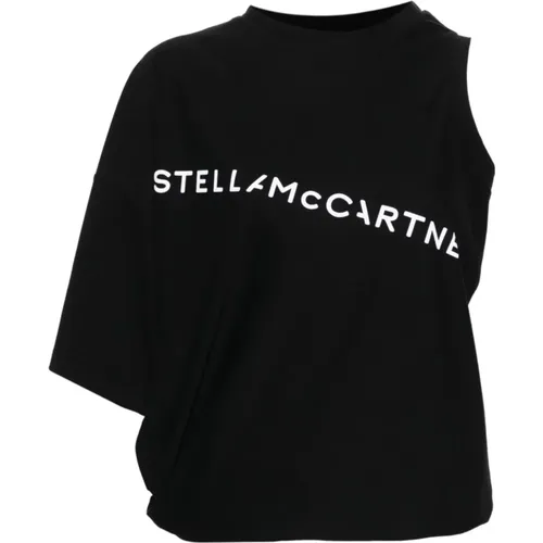 Asymmetric Sleeve Sweater , female, Sizes: S, XS, M, 2XS - Stella Mccartney - Modalova