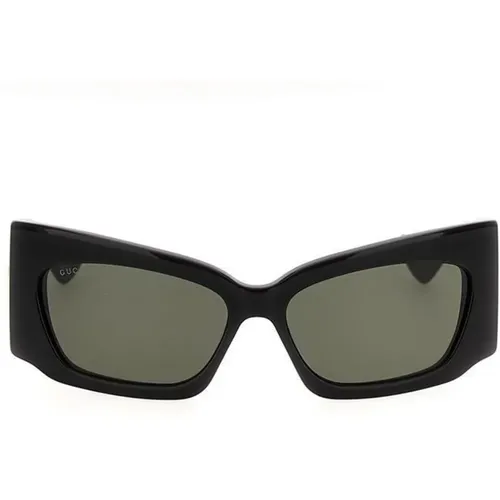 Schwarze quadratische Sonnenbrille mit GG-Logo - Gucci - Modalova