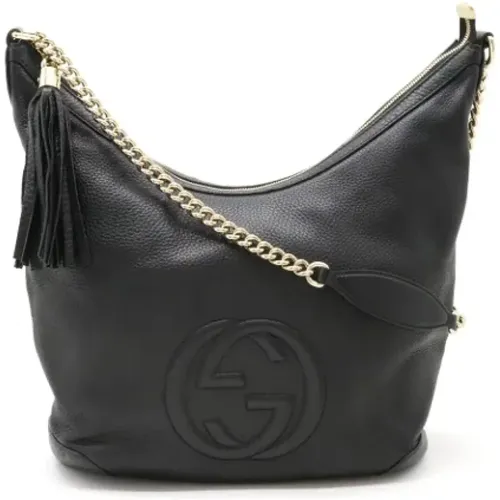 Pre-owned Leder schultertasche - Gucci Vintage - Modalova