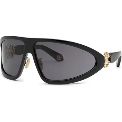 Total Shiny Smoke Sunglasses Src042 , unisex, Sizes: ONE SIZE - Roberto Cavalli - Modalova