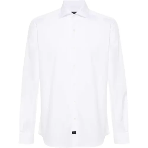 Weiße Baumwollmischung Popeline Hemd,Formal Shirts - Fay - Modalova