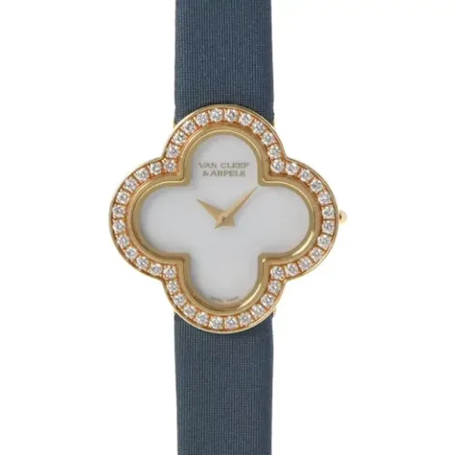 Pre-owned Satin watches , female, Sizes: ONE SIZE - Van Cleef & Arpels Pre-owned - Modalova