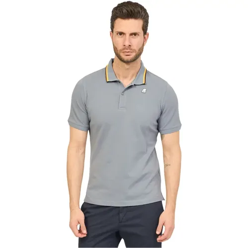 Grey Polo T-shirt Jud Model , male, Sizes: L, S, 3XL, M, XL, 2XL - K-way - Modalova