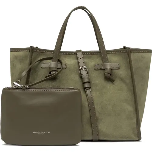 Miss Marcella Suede Tote Bag , Damen, Größe: ONE Size - Gianni Chiarini - Modalova