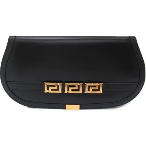 Pre-owned Leather clutches , female, Sizes: ONE SIZE - Versace Pre-owned - Modalova