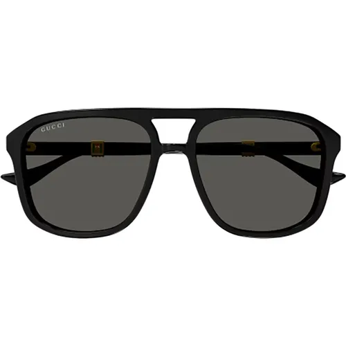 Schwarze Sonnenbrille für Frauen , Damen, Größe: 57 MM - Gucci - Modalova