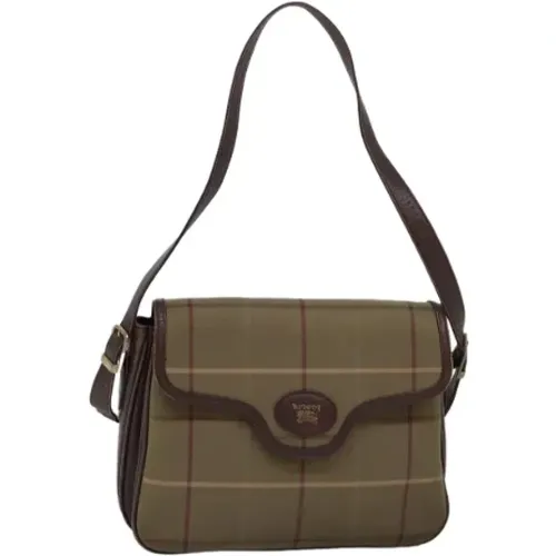 Pre-owned Canvas shoulder-bags , female, Sizes: ONE SIZE - Burberry Vintage - Modalova