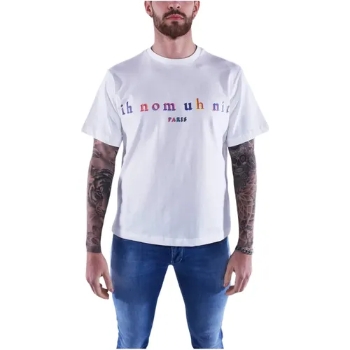 Rainbow Logo Cotton T-Shirt , male, Sizes: M, L - IH NOM UH NIT - Modalova