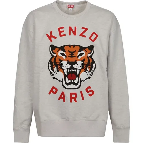 Lucky Tiger Oversize Sweatshirt , Herren, Größe: S - Kenzo - Modalova