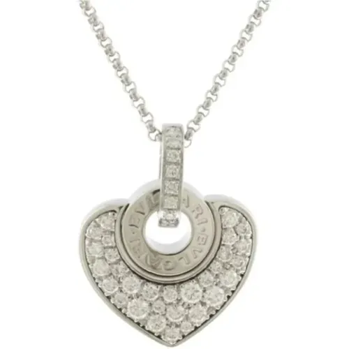 Pre-owned Silver necklaces , female, Sizes: ONE SIZE - Bvlgari Vintage - Modalova