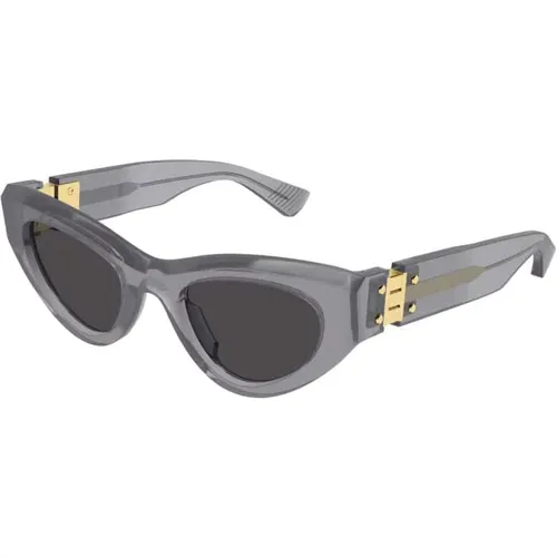 Bv1142S Grey Sunglasses , female, Sizes: 55 MM - Bottega Veneta - Modalova