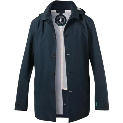 Men`s High Collar Waterproof Jacket , male, Sizes: 2XL - Save The Duck - Modalova