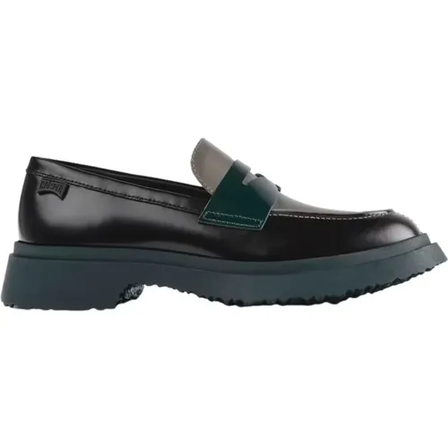 Leather Moccasin in , Grey, Green , female, Sizes: 4 UK, 6 UK, 3 UK, 5 UK, 7 UK - Camper - Modalova