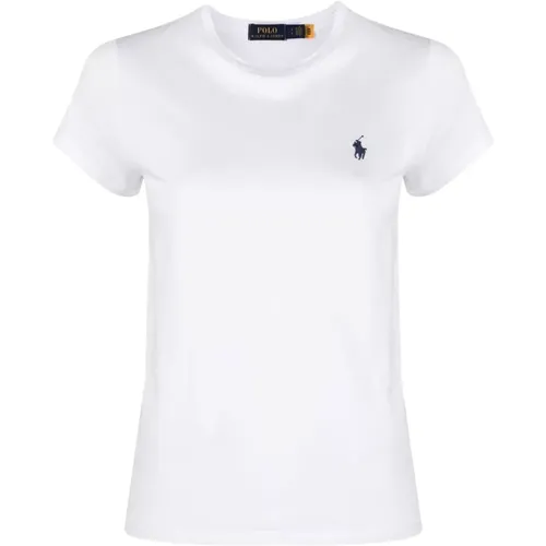 Weiße T-Shirts und Polos Kurzarm , Damen, Größe: M - Ralph Lauren - Modalova